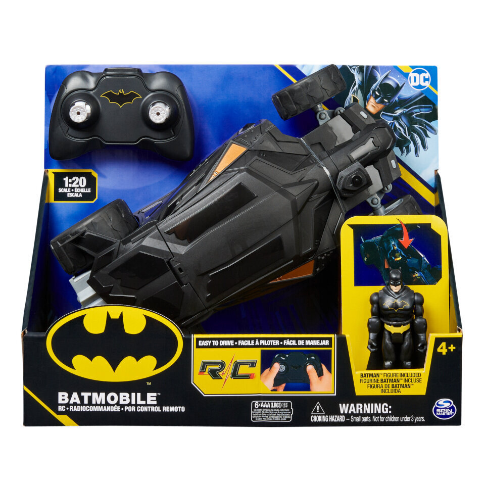 Batman RC auto Batmobile Car, 1:20 hind ja info | Mänguasjad poistele | hansapost.ee