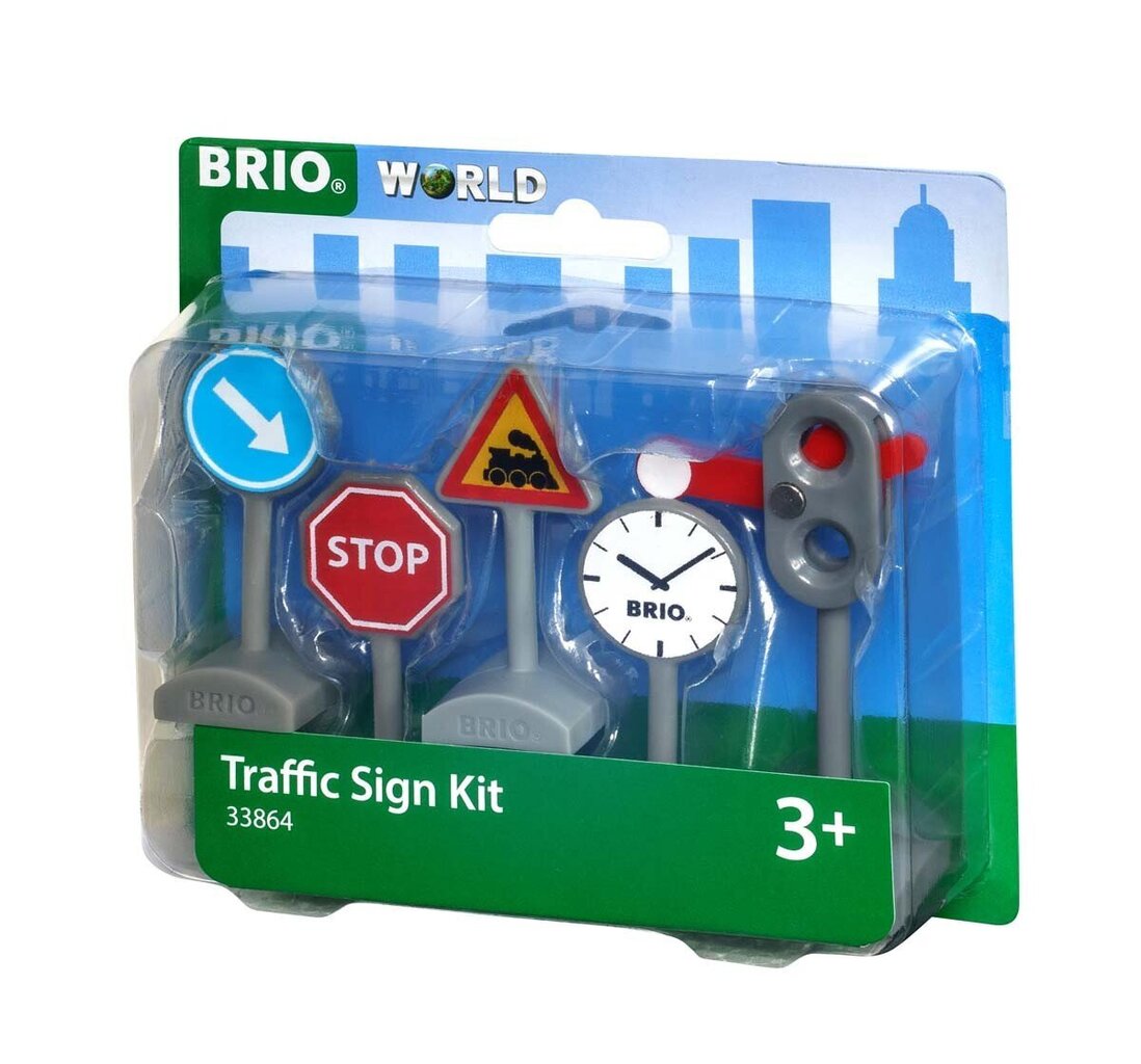 Brio liiklusmärgid rongirajale World Traffic Sign Kit, 33864 цена и информация | Mänguasjad poistele | hansapost.ee