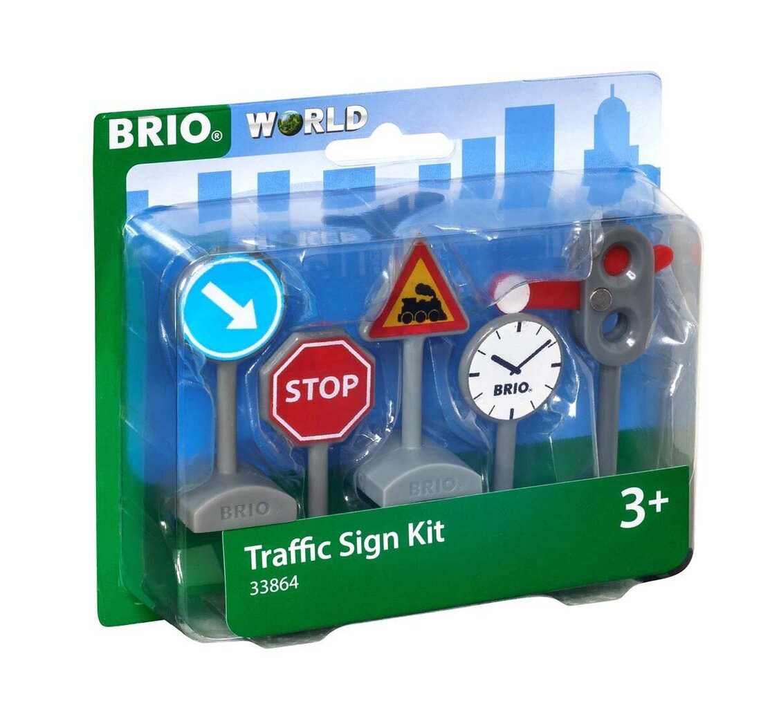 Brio liiklusmärgid rongirajale World Traffic Sign Kit, 33864 цена и информация | Mänguasjad poistele | hansapost.ee