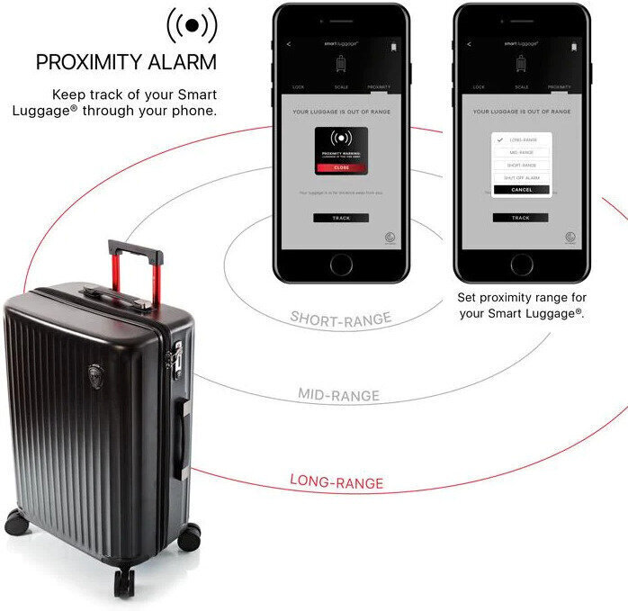 Keskmine kohver Heys Smart Luggage, M, must hind ja info | Kohvrid, reisikotid | hansapost.ee