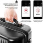 Keskmine kohver Heys Smart Luggage, M, must цена и информация | Kohvrid, reisikotid | hansapost.ee