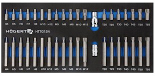 Torx+12+6kant otsade komplekt sahtlikarbis 40osa 7G124 hind ja info | Käsitööriistad | hansapost.ee