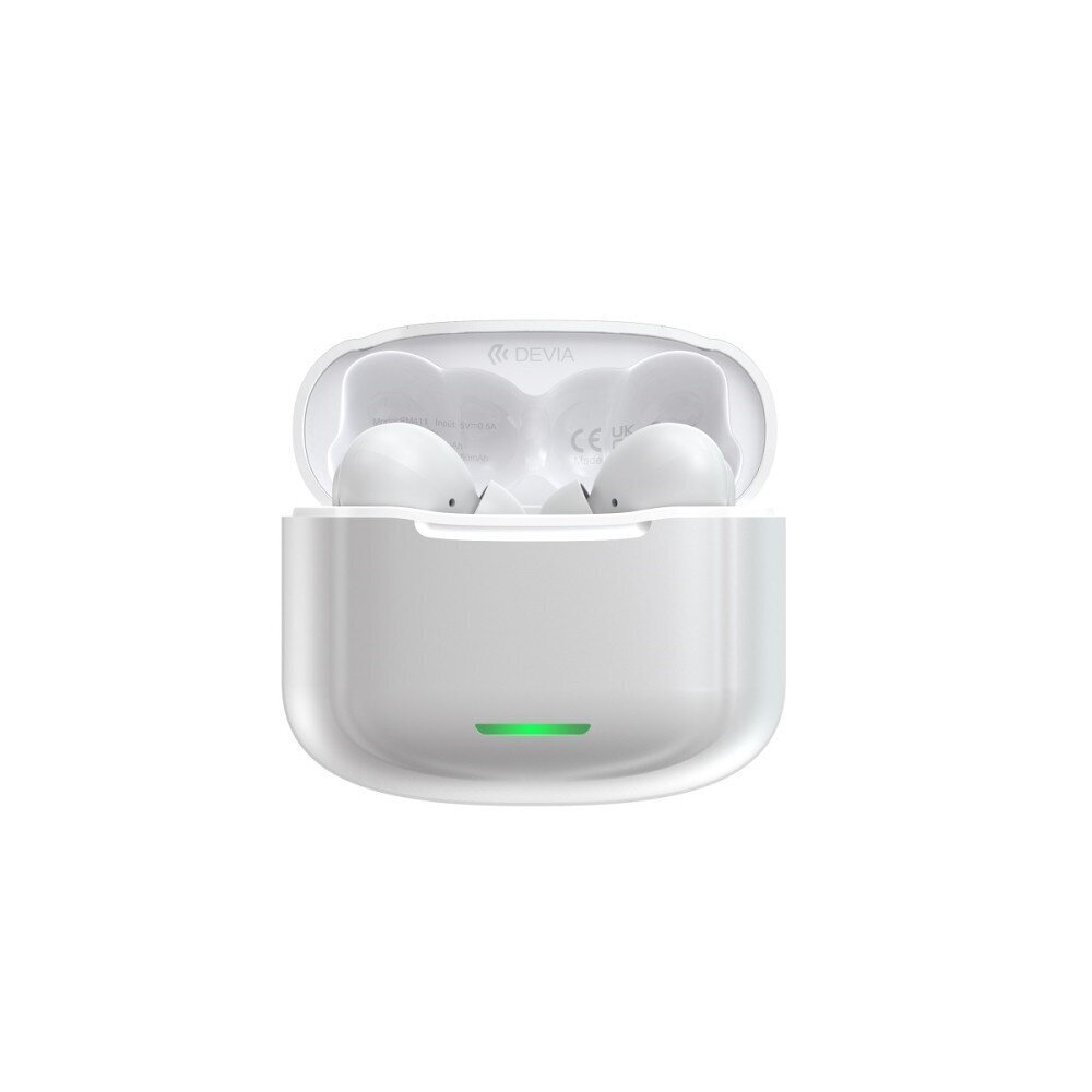 Devia Bluetooth earphones TWS Star E1 white with ANC цена и информация | Kõrvaklapid | hansapost.ee