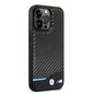BMW M PU Carbon Blue Line Case for iPhone 14 Pro Black цена и информация | Telefonide kaitsekaaned ja -ümbrised | hansapost.ee