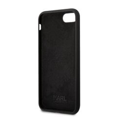 Karl Lagerfeld Liquid Silicone Ikonik NFT Case for iPhone 7|8|SE2020|SE2022 Black цена и информация | Чехлы для телефонов | hansapost.ee