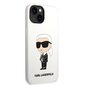 Karl Lagerfeld Liquid Silicone Ikonik NFT Case for iPhone 14 White hind ja info | Telefonide kaitsekaaned ja -ümbrised | hansapost.ee