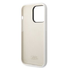Karl Lagerfeld Liquid Silicone Ikonik NFT Case for iPhone 14 Pro White hind ja info | Telefonide kaitsekaaned ja -ümbrised | hansapost.ee