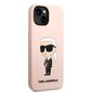 Karl Lagerfeld Liquid Silicone Ikonik NFT Case for iPhone 14 Plus Pink цена и информация | Telefonide kaitsekaaned ja -ümbrised | hansapost.ee