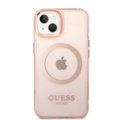 Guess Translucent MagSafe Compatible Case for iPhone 14 Plus Pink цена и информация | Чехлы для телефонов | hansapost.ee