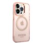 Guess Translucent MagSafe Compatible Case for iPhone 14 Pro Pink цена и информация | Telefonide kaitsekaaned ja -ümbrised | hansapost.ee