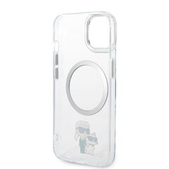 Karl Lagerfeld MagSafe Compatible Case IML Karl and Choupette NFT for iPhone 14 Transparent hind ja info | Telefonide kaitsekaaned ja -ümbrised | hansapost.ee