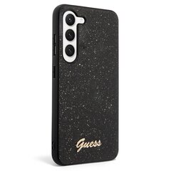 Guess PC|TPU Glitter Flakes Metal Logo Case for Samsung Galaxy S23 Black цена и информация | Чехлы для телефонов | hansapost.ee