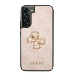 Guess PU 4G Metal Logo Case for Samsung Galaxy S23+ Pink цена и информация | Чехлы для телефонов | hansapost.ee