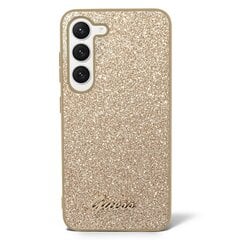 Guess PC|TPU Glitter Flakes Metal Logo Case for Samsung Galaxy S23+ Gold цена и информация | Чехлы для телефонов | hansapost.ee