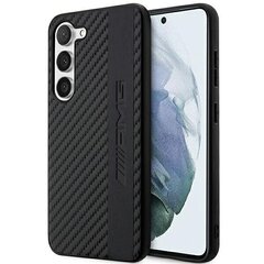 AMG AMHCS23MBLSCA S23+ S916 czarny|black hardcase Carbon Stripe&Embossed hind ja info | AMG Mobiiltelefonid, fotokaamerad, nutiseadmed | hansapost.ee