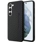 AMG AMHCS23MBLSCA S23+ S916 czarny|black hardcase Carbon Stripe&Embossed цена и информация | Telefonide kaitsekaaned ja -ümbrised | hansapost.ee