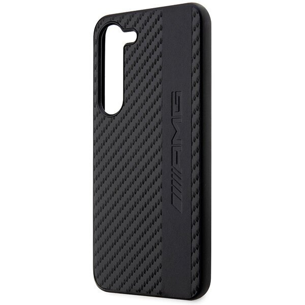 AMG AMHCS23MBLSCA S23+ S916 czarny|black hardcase Carbon Stripe&Embossed цена и информация | Telefonide kaitsekaaned ja -ümbrised | hansapost.ee