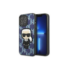Karl Lagerfeld KLHCP13LPMNIKBL iPhone 13 Pro | 13 6,1" hardcase niebieski|blue Monogram Ikonik Patch hind ja info | Telefonide kaitsekaaned ja -ümbrised | hansapost.ee