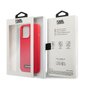 Karl Lagerfeld KLHCP13LSLMP1R iPhone 13 Pro | 13 6,1" hardcase czerwony|red Silicone Plaque цена и информация | Telefonide kaitsekaaned ja -ümbrised | hansapost.ee