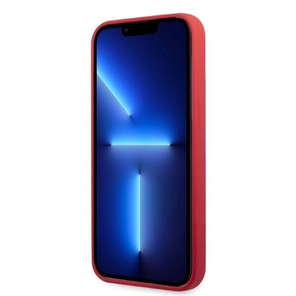 Karl Lagerfeld KLHCP13LSLMP1R iPhone 13 Pro | 13 6,1" hardcase czerwony|red Silicone Plaque hind ja info | Telefonide kaitsekaaned ja -ümbrised | hansapost.ee