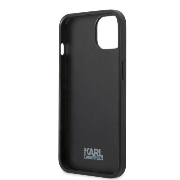 Karl Lagerfeld KLHCP13SPMNIKBL iPhone 13 mini 5,4" hardcase niebieski|blue Monogram Ikonik Patch hind ja info | Telefonide kaitsekaaned ja -ümbrised | hansapost.ee