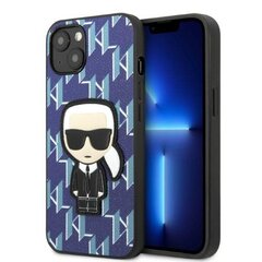 Karl Lagerfeld KLHCP13SPMNIKBL iPhone 13 mini 5,4" hardcase niebieski|blue Monogram Ikonik Patch цена и информация | Чехлы для телефонов | hansapost.ee