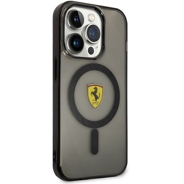 Ferrari FEHMP14XURKK iPhone 14 Pro Max 6.7" czarny|black hardcase Translucent Magsafe цена и информация | Telefonide kaitsekaaned ja -ümbrised | hansapost.ee