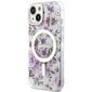 Guess GUHMP14MHCFWST iPhone 14 Plus 6.7" transparent hardcase Flower MagSafe цена и информация | Telefonide kaitsekaaned ja -ümbrised | hansapost.ee