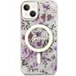 Guess GUHMP14MHCFWST iPhone 14 Plus 6.7" transparent hardcase Flower MagSafe цена и информация | Telefonide kaitsekaaned ja -ümbrised | hansapost.ee