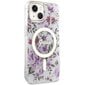 Guess GUHMP14MHCFWST iPhone 14 Plus 6.7" transparent hardcase Flower MagSafe цена и информация | Telefonide kaitsekaaned ja -ümbrised | hansapost.ee