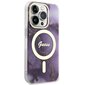 Guess GUHMP14XHTMRSU iPhone 14 Pro Max 6.7" purpurowy|purple hardcase Golden Marble MagSafe hind ja info | Telefonide kaitsekaaned ja -ümbrised | hansapost.ee