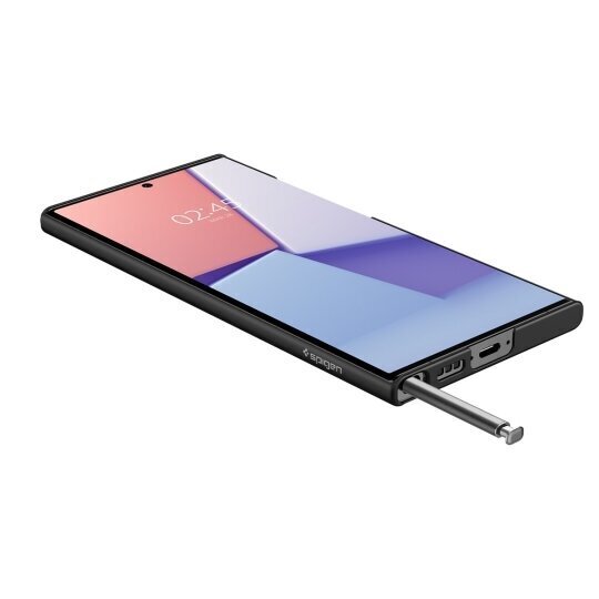 Case SPIGEN Airskin ACS05636 for Samsung Galaxy S23 Ultra - Black цена и информация | Telefonide kaitsekaaned ja -ümbrised | hansapost.ee