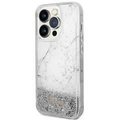 Чехол Guess GUHCP14LLCSGSGH для iPhone 14 Pro 6.1" hardcase Liquid Glitter Marble, белый цена и информация | Чехлы для телефонов | hansapost.ee