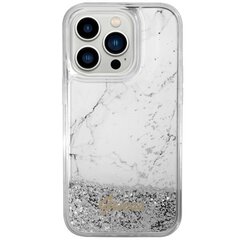 Чехол Guess GUHCP14XLCSGSGH для iPhone 14 Pro Max 6.7" hardcase Liquid Glitter Marble, белый цена и информация | Чехлы для телефонов | hansapost.ee