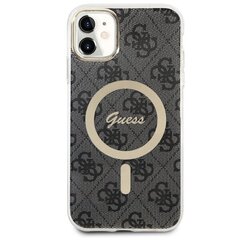 Guess GUHMN61H4STK iPhone 11 6.1" czarny|black hardcase 4G MagSafe hind ja info | Telefonide kaitsekaaned ja -ümbrised | hansapost.ee