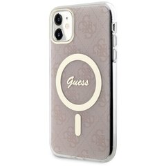 Чехол Guess GUHMN61H4STP для iPhone 11 6.1" hardcase 4G MagSafe, розовый цена и информация | Чехлы для телефонов | hansapost.ee