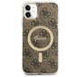 Guess GUHMN61H4STW iPhone 11 6.1" brązowy|brown hardcase 4G MagSafe hind ja info | Telefonide kaitsekaaned ja -ümbrised | hansapost.ee