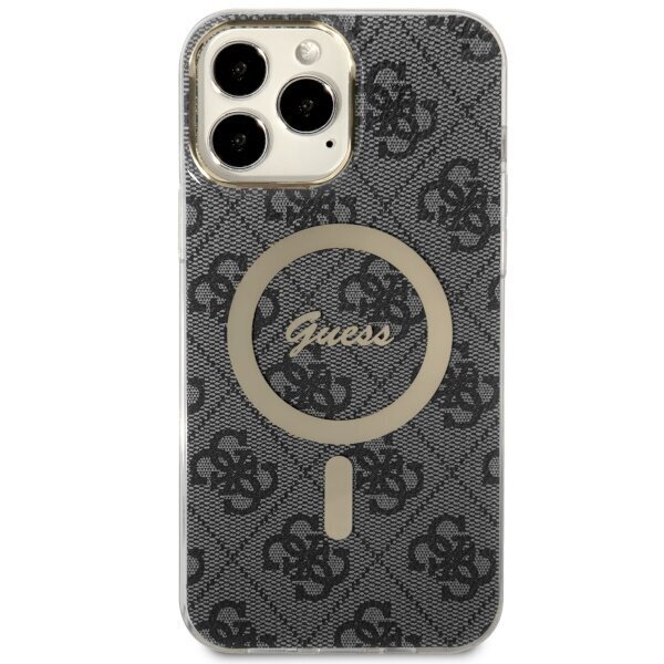 Guess GUHMP13XH4STK iPhone 13 Pro Max 6.7" czarny|black hardcase 4G MagSafe hind ja info | Telefonide kaitsekaaned ja -ümbrised | hansapost.ee