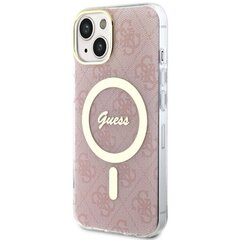 Guess GUHMP14MH4STP iPhone 14 Plus 6.7" różowy|pink hardcase 4G MagSafe цена и информация | Чехлы для телефонов | hansapost.ee