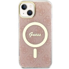 Чехол Guess GUHMP14MH4STP для iPhone 14 Plus 6.7" hardcase 4G MagSafe, розовый цена и информация | Чехлы для телефонов | hansapost.ee