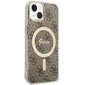 Guess GUHMP14MH4STW iPhone 14 Plus 6.7" brązowy|brown hardcase 4G MagSafe hind ja info | Telefonide kaitsekaaned ja -ümbrised | hansapost.ee
