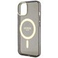 Guess GUHMP14MHCMCGK iPhone 14 Plus 6.7" czarny|black hardcase Glitter Gold MagSafe hind ja info | Telefonide kaitsekaaned ja -ümbrised | hansapost.ee