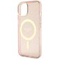 Guess GUHMP14MHCMCGP iPhone 14 Plus 6.7" różowy|pink hardcase Glitter Gold MagSafe hind ja info | Telefonide kaitsekaaned ja -ümbrised | hansapost.ee