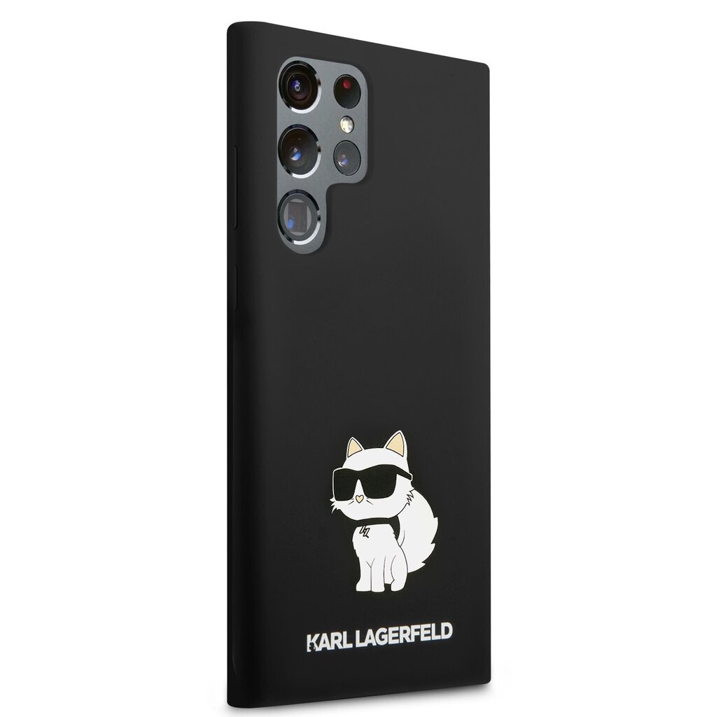 Karl Lagerfeld Liquid Silicone Choupette NFT telefoniümbris Samsung Galaxy S23 Ultra Black hind ja info | Telefonide kaitsekaaned ja -ümbrised | hansapost.ee