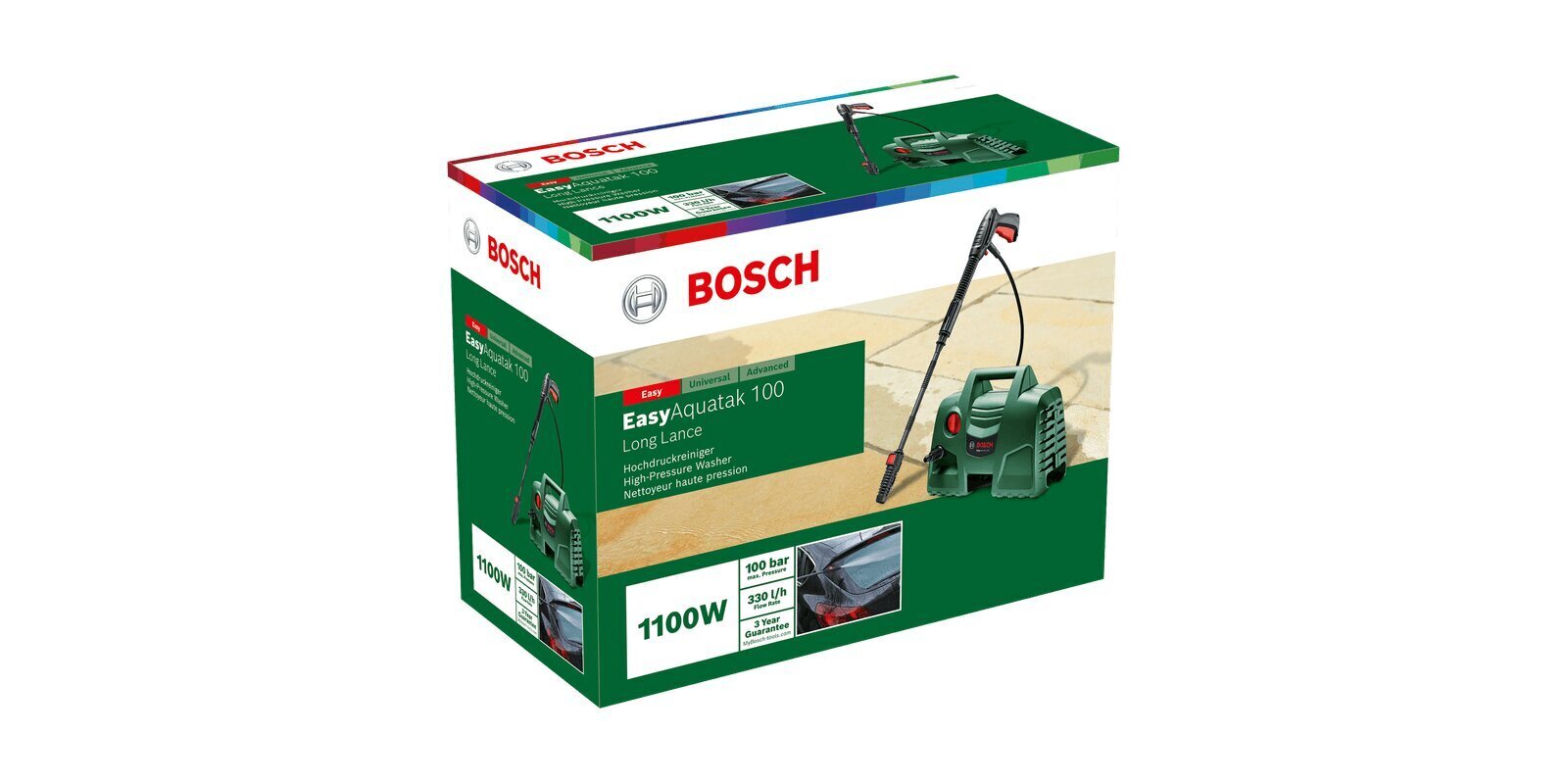 Kõrgsurvepesur Bosch Easy Aquatak 100 06008A7E01 цена и информация | Survepesurid | hansapost.ee