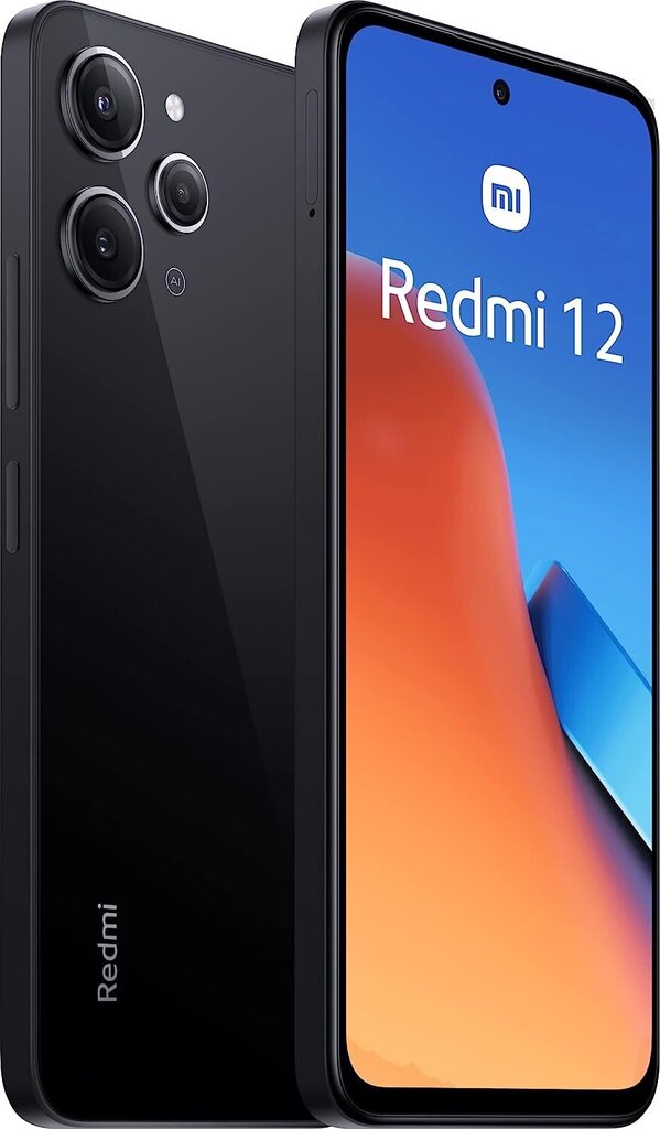 Xiaomi Redmi 12 4/128GB MZB0EB5EU Midnight Black цена и информация | Telefonid | hansapost.ee