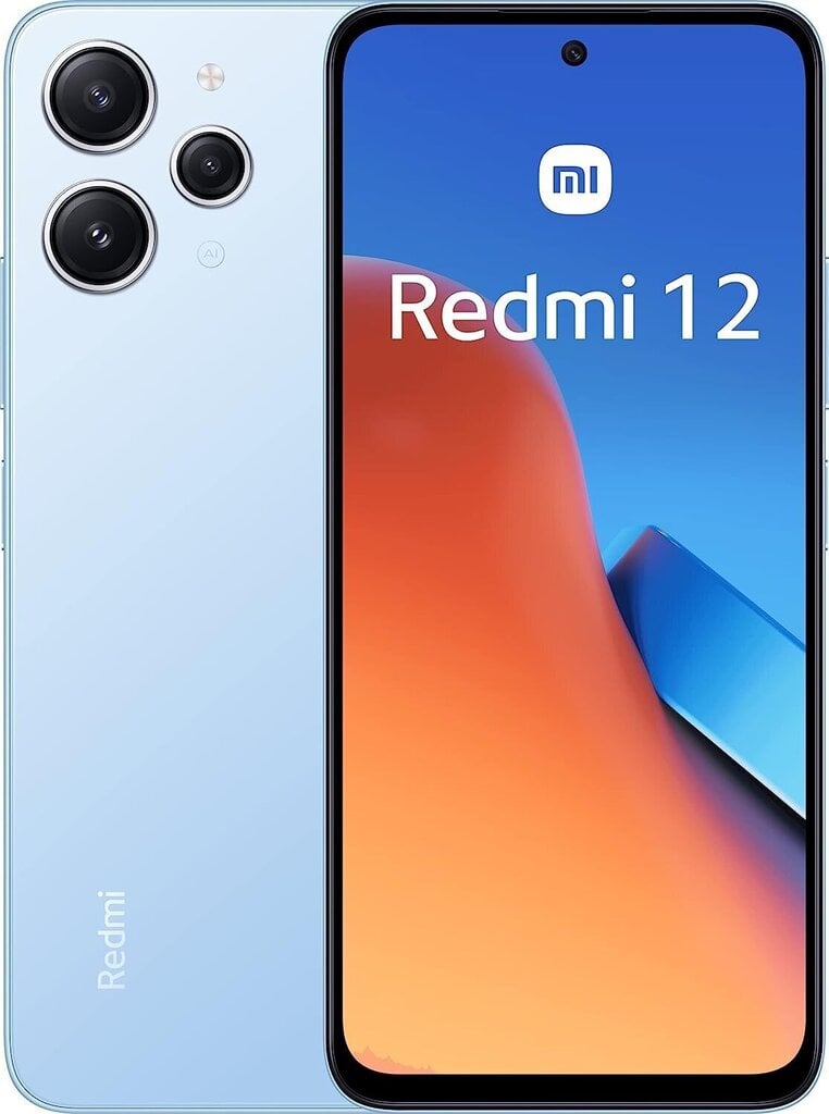 Xiaomi Redmi 12 4/128GB MZB0ECYEU Sky Blue hind ja info | Telefonid | hansapost.ee