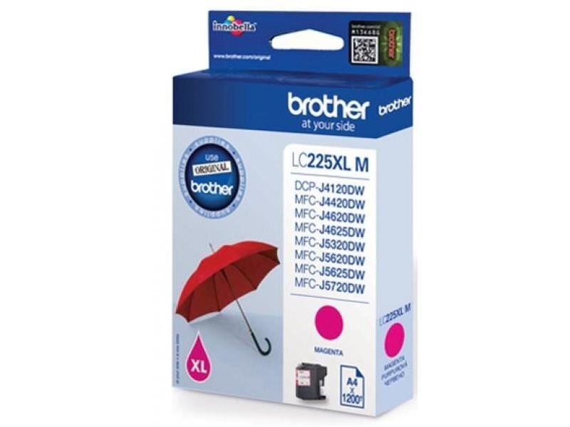 Ink Brother LC225XLM magenta XL |1200pgs| MFC-J4620DW/MFC-J4420DW/MFC-J4625DW hind ja info | Tindiprinteri kassetid | hansapost.ee