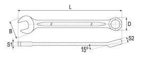 Lehtsilmusvõti 23mm 0352 h цена и информация | Механические инструменты | hansapost.ee