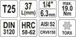 Torx T25, 1/4 x37 mm, torxmiksenõelad hind ja info | Käsitööriistad | hansapost.ee